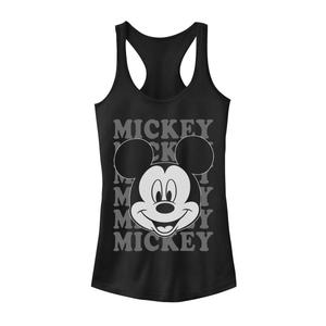 Майка с портретом и именем Микки Мауса Disney для юниоров Licensed Character, черный