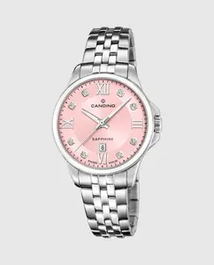 C4766/3 Lady Elegance женские часы из серебристой стали Candino, серебряный