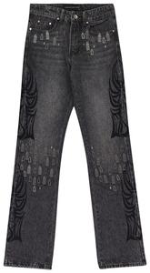 Джинсы прямого кроя «Черные» от Who Decides War Centralized Hardware