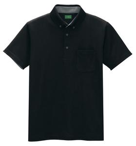 Антистатическая поло-рубашка с коротким рукавом AITOZ AZ50006 010 (унисекс), черная, LL