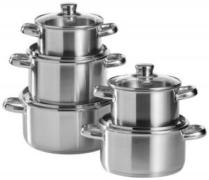 Набор кастрюль arnsberg 5 шт Berndes, серебряный