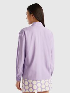 Блузка Benetton, фиолетовый
