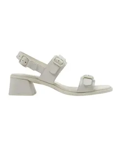 Белые сандалии на массивном каблуке Camper, белый