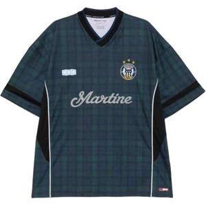 Футболка с логотипом и пониженной линией плеча Martine Rose, черный