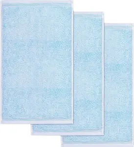 Полотенца для гостей Möve "Superwuschel", (3 шт.), ярких цветов 30х50 см (3 шт.), цвет aquamarine
