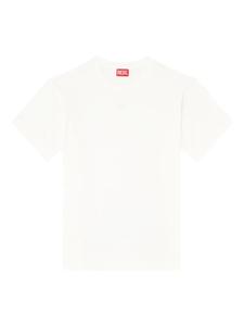 Футболка из хлопка с вышитыми деталями Diesel T-Norm-Int, нейтральный