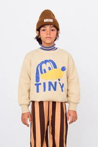 Детская хлопковая толстовка Tiny Dog Graphic Sweatshirt Tinycottons, бежевый