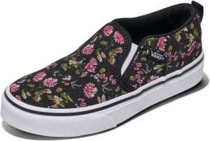 Кеды Vans Asher без шнурков для детей и подростков, черный