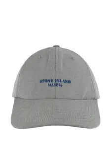Бейсболка с логотипом Stone Island, серый