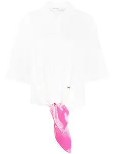 Рубашка с эффектом разбрызганной краски OFF-WHITE, белый