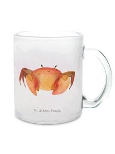 Прозрачная кружка со знаком зодиака Рак, без слов Mr. & Mrs. Panda