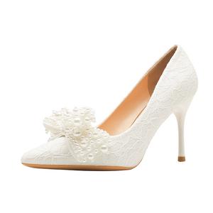 TADSW Туфли на высоком каблуке женские белые