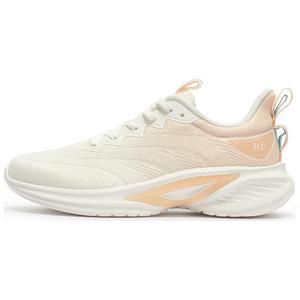 Амортизирующие износостойкие низкие кроссовки для бега женские бело-розовые 361°, Feather White/Smoothie Peach