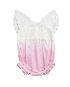 Комбинезон Monica + Andy Smocked Bubble, розовый