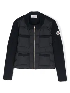 Куртка с нашивкой-логотипом Moncler Enfant, синий