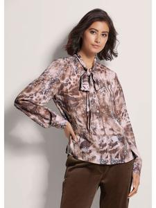 MADELEINE Рубашка-блузка с оригинальным принтом в цвете эспрессо / многоцветная