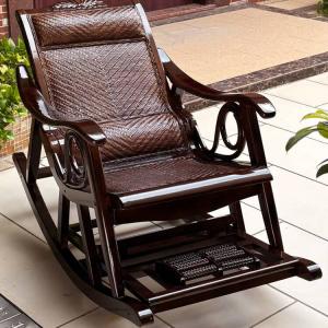 Fantasy Кресло-качалка из ротанга с двойной подушкой, цвет coffee