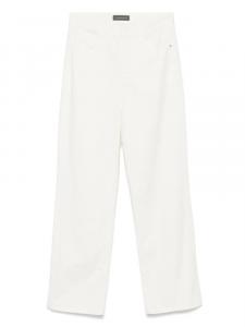 Lorena Antoniazzi брюки с нашивкой-логотипом, белый