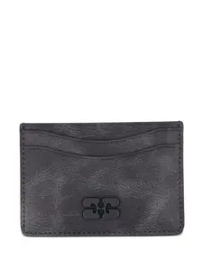 Картхолдер с нашивкой-логотипом GANNI, черный