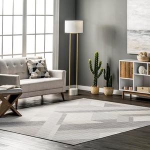 Ковер nuLOOM, 122 x 183 см, Alesha Modern Striped, машинная стирка, Beige