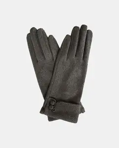 Женские перчатки из трикотажного материала Eem, серый