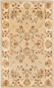 Ковер ручной работы safavieh коллекция bergama khaki / ivory BRG135B восточный премиум шерстяной, 122 x 183 см