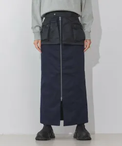 Узкая юбка с карманным поясом Jeanasis, цвет Navy X Black (88)