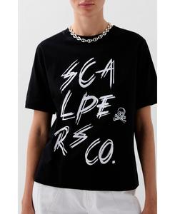 Женская футболка с именной вывеской Scalpers, Black