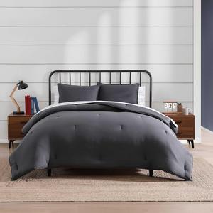 Tommy Hilfiger Комплект постельного белья, 7 предметов, 152x203 см, микрофибра средней плотности, однотонный серый