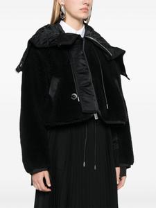 Sacai флисовая куртка, черный