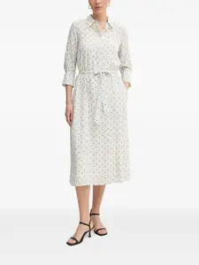 Платье-рубашка с цветочным принтом и поясом Joop!, белый