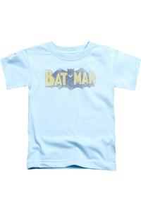 Футболка с винтажным логотипом Batman для детей Gildan, светло-голубой