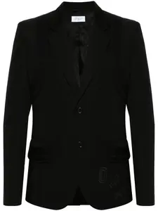 Однобортный пиджак Varsity OFF-WHITE, черный