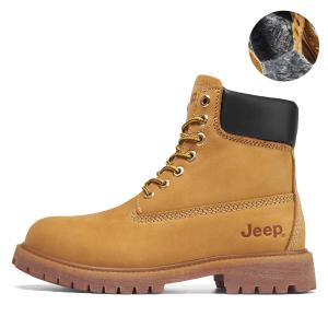 Ботинки Jeep утепленные на шнуровке, оранжево-коричневый