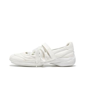 LOMOQUEEN Туфли Мэри Джейн в балетном стиле, плоские, 3 см, женские, лунно-белые