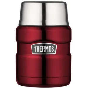 Термоконтейнер THERMOS «Stainless King», (1 шт.), полный объем: 470 мл, вместимость/объем: 330-350 мл, красный