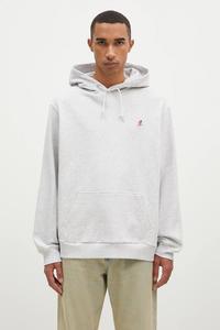 Хлопковая толстовка One Point Hooded Sweatshirt Gramicci, серый