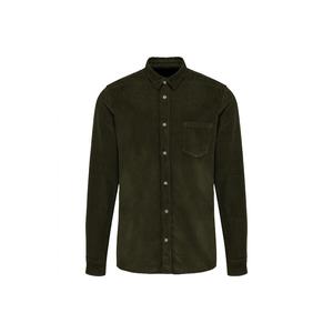 Бархатная рубашка Kariban с длинными рукавами