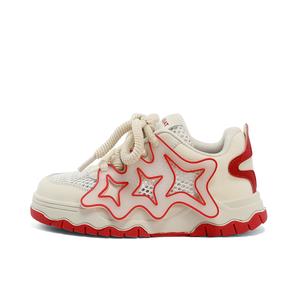 Низкие детские кроссовки для скейтбординга ST&SAT, красный