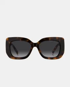 Квадратные женские солнцезащитные очки из ацетата с градиентными линзами Tommy Hilfiger, коричневый