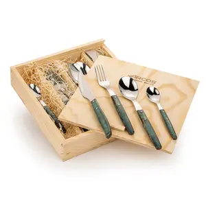 Столовый прибор из 16 предметов Forest Arcos, зеленый