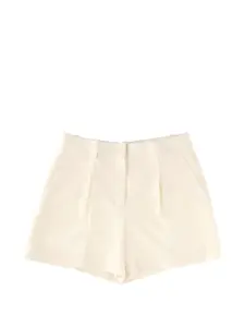 Плиссированные шорты Theory, нейтральный