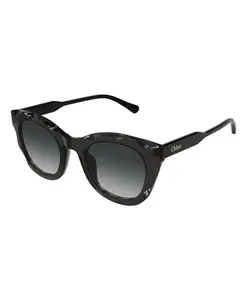 Стильные солнцезащитные очки черного цвета Chloã, серый