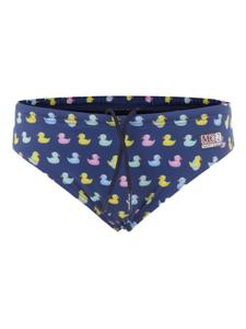 Плавки с принтом «утка» MC2 Saint Barth Kids, синий