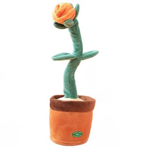 Плюшевая кукла танцующее животное Mocha duck, оранжевый