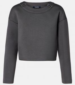Джерси свитер с декоративными элементами S Max Mara, Grigio