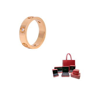 Cartier Кольцо Love из розового золота 18 карат с бриллиантами