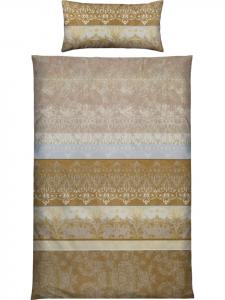 Роскошное фланелевое постельное белье бежевого цвета Erwin Müller, 200x200 (2x 80x80 см)