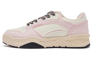 Женские скейтерские кеды Sea Salt 2.0 с эффектом увеличения роста, износостойкие, противоскользящие, низкие, цвет слоновая кость и морозный розовый QIAODAN