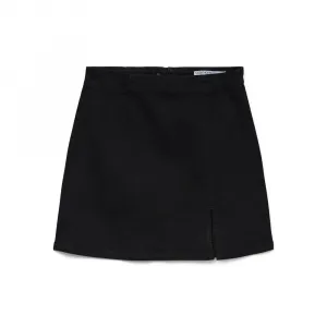 Юбка Vero Moda Nelly High Waist Short Denim Skirt, черный